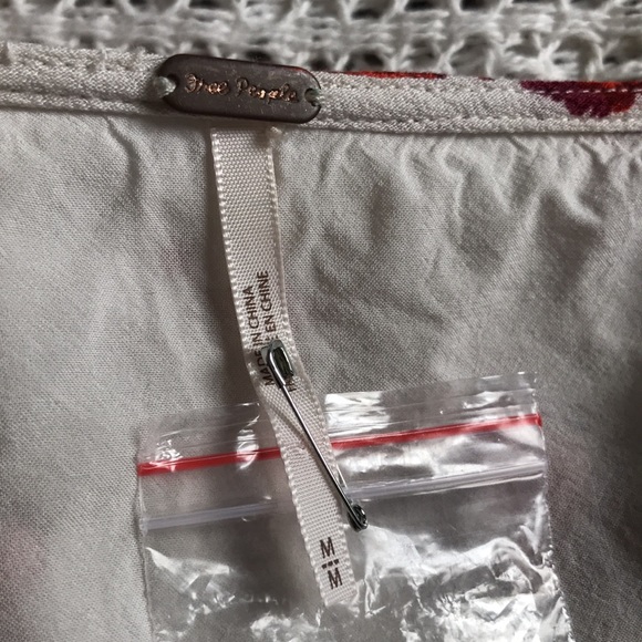 FREE PEOPLE Medium Long Sleeve Maxi Dress Floral Shirred V-Neck Cottage Prairie - Picture 5 of 11